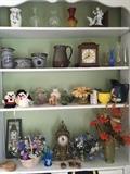 Home decorations, clocks, vaces