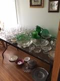 Sample of glassware items