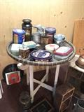 Tins, wicker, and more