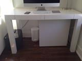 Crate & Barrel White Laminate Desk