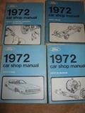 set of 4 1972 ford car manuals