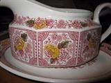 Staffordshire gravy and underplate Ridgway Ironstone