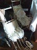 Adorable vintage doll stroller and buggy