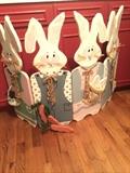 Bunny rabbit firescreen