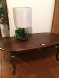 Oval coffee table