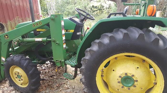 1993 with 450 hours. The last of the small tractors that can handle big tractor implements. Starts and runs perfectly. Yanmar diesel engine. 40 HP. Comes with 5 implements. 
