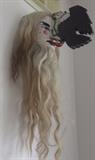 Vintage Mexican Mask with Eagle Nose and real hair.