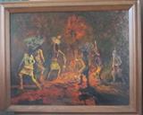 Gahan Dancers at night by Earl Staley