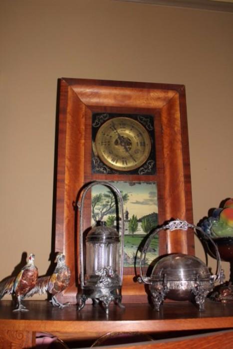 Vintage Clock & Assorted Decorative