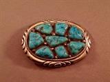 Sterling Zuni Belt Buckle by Robert Leekya 