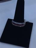 14K Womens Diamond & Ruby Ring