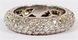 Lot#1224,2.50CT DIAMOND & 18KT WHITE GOLD ETERNITY RING, SIZE 8,A 2.50ct diamond eternity band ring in 18kt white gold.  The diamonds are H-color and VS-2 clarity.  Weighing approximately 5.3 grams.