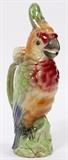 Lot#1455, MAJOLICA POTTERY PITCHER, H 12.5"In the form of a Cockatiel.