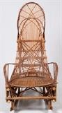 Lot#1539, TWIG ROCKING CHAIR, H 56", W 28"Slope style.