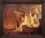 Lot#2006, CARL REDIN (AMERICAN, 1892-1944), OIL ON CANVAS, "SUPERSTITION MOUNTAIN", H 25", W 31"Signed and dated.  31" x 37" with frame.