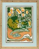 Lot#2036, PIERRE ALECHINSKY (BELGIAN, B. 1927), COLOR LITHOGRAPH, C.1970, H 26", W 19"Pencil signed and numbered 13/100.