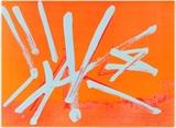 Lot#2040, MARK DI SUVERO (AMERICAN, B. 1933), SERIGRAPH ON PAPER, H 30", W 22", "SPRING RAIN"Signed lower right.