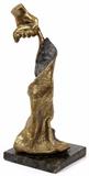 Lot#2139, LUIS GAGLIASTRI (BRAZIL), BRONZE SCULPTURE, 1989, H 15.75", "HAND OF GOD""Hand of God" bronze sculpture signed and dated '89.  Mounted on a granite base H 1".  Brazilian.