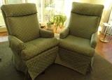 Light Green Chairs (Pair)
