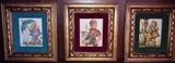 Vintage Children's prints in gold frames (Set of 3)