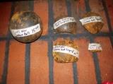 civil war cannon ball & cannon ball fragments