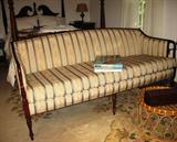 Sheraton style formal sofa