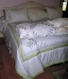 King size bed, part of white finish bedroom suite
