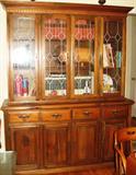 Pine china hutch