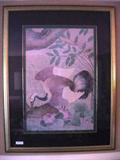 Framed Asian print, Large