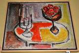 Contemporary abstract stillife by William Fletcher Jones, Richmond, VA artist, 1930-1996