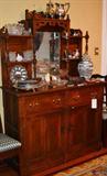 Chestnut, ca. 1900 sideboard or server