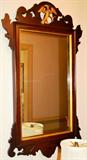 Chippendale mirror with phoenix bird, ca.1900