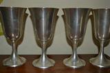 Close up of Sterling Gorham goblets, 7.1 oz EACH