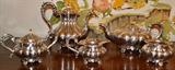 5 piece Made in Sheffield, plated Coffee and tea service. Barker Bros. Silver Co.
