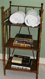 3 tier bamboo shelf - perfect for a powder room