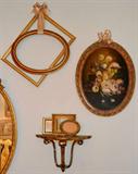 Decorative paintings, mirrors and frames