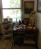 half dolls, china, adv. bowl 