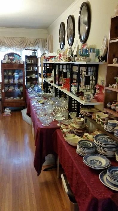 Tons of china, crystal & glass