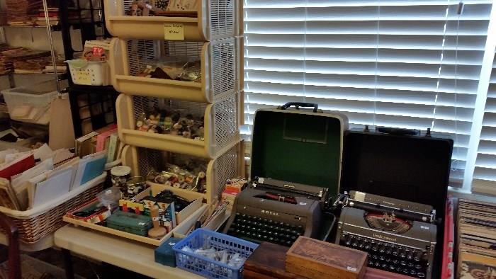 Vintage typewriters & sewing
