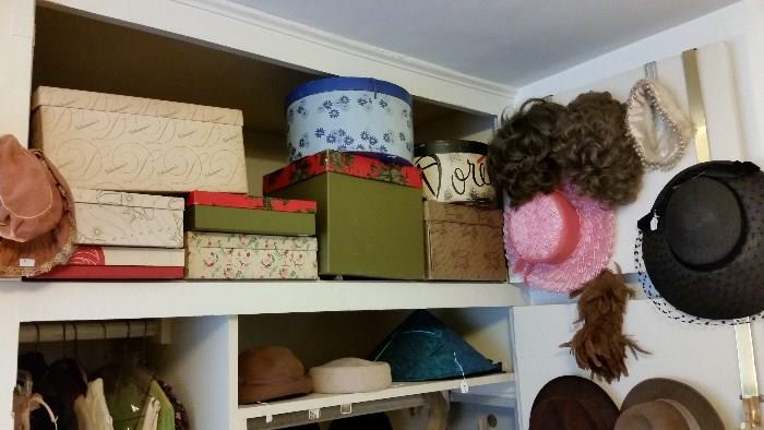 Vintage hat & dept. store boxes