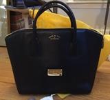 LARGE VALENTINO BLACK LEATHER BAG
