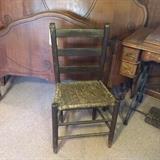 #33 Ladder back black Chair $25 — 