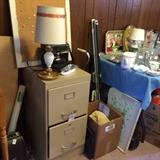#18 2 drawer file cabinet $10 