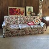 #40 Flower 6 ft hide-a-bed sofa $60 