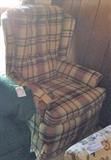 #32 Plaid Swivel Rocker $60 —