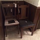 #34 6 odd dining Chairs $25 each 