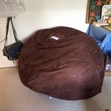 #37 Giant Brown Suede Bean Bag $30 