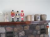 stoneware crocks & nutcrackers & Schultz Utica Club beer stein