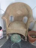 wicker rocker
