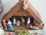vintage manger creche